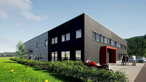 Neubau einer Produktionshalle in Dettingen für die Firma Plasma Plus GmbH