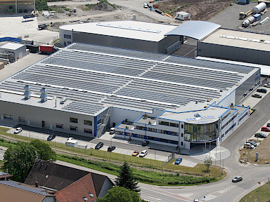 Industriehalle mit großer Produktionsstätte in Friedrichshafen